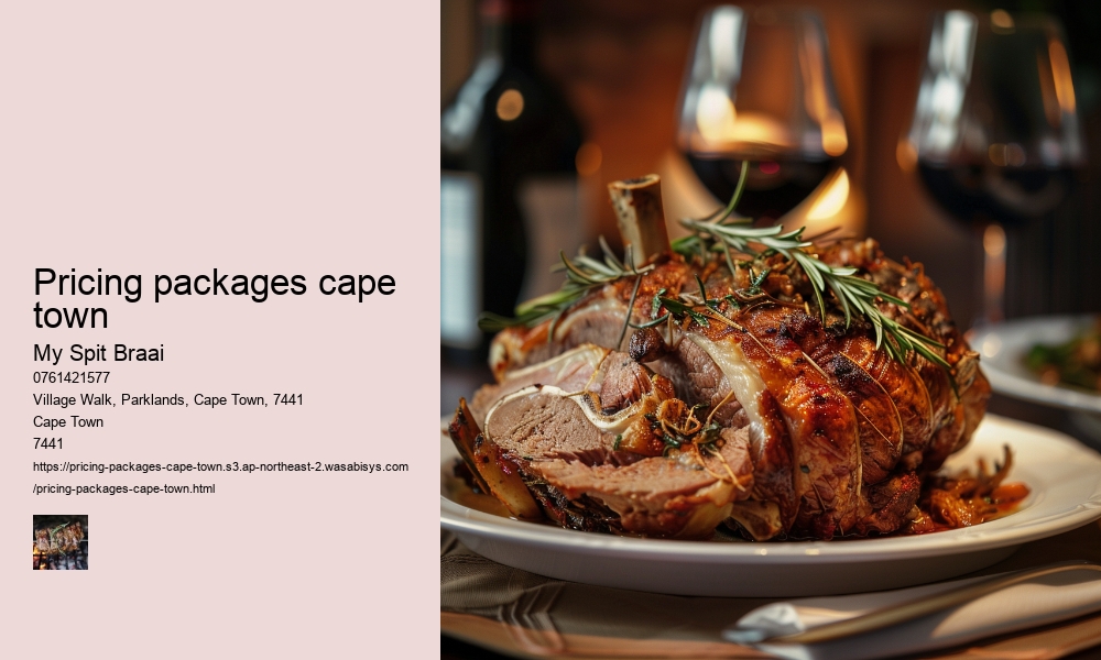 Pricing packages cape town